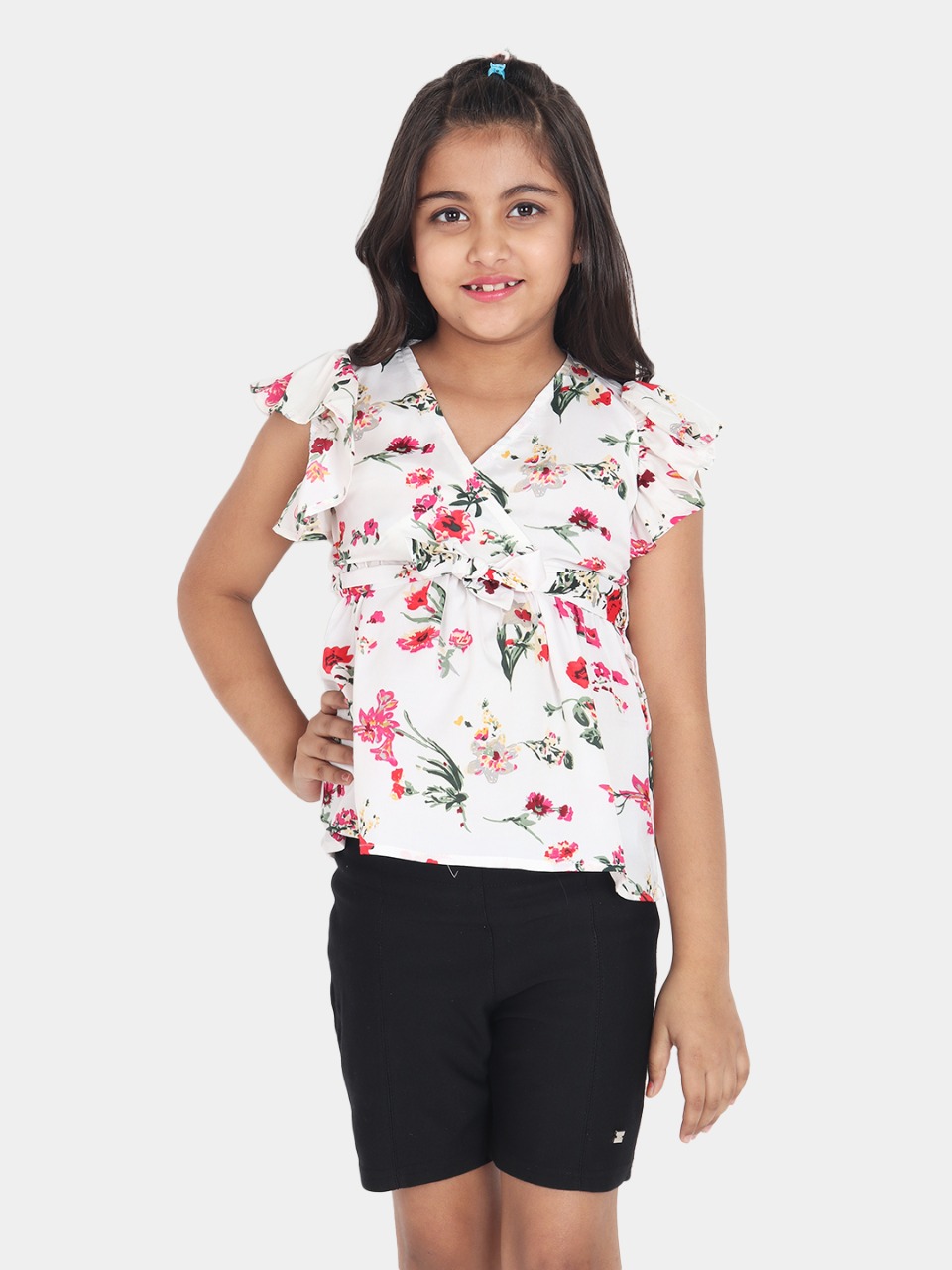 Girls Floral Print Top (2)